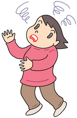 疾患・疾病のイラスト - めまい・ふらつき・立ちくらみ