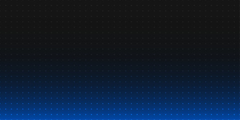 Modern Blue Black Gradient Technology Background with Halftone Dot Pattern Futuristic Vector