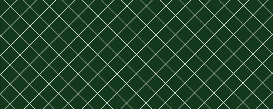 Net texture pattern on green background. Net texture pattern for backdrop and wallpaper. Realistic net pattern with black squares. Geometric background, vector illustration