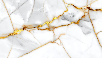 White marble background with gold veining; elegant, luxurious, and natural-looking texture