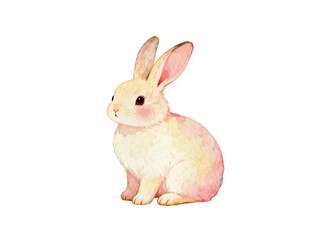 Cuteness Overload: A charming bunny with soft fur, pink ears, and gentle eyes embodies the essence of spring, evoking feelings of warmth and innocence.