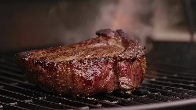 Brisket Fat Cap Searing on Grill