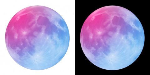 Dual pastel moons