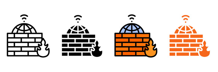 Icon Set Multiple Style Collection. Shield, Lock, Firewall, Safe, Badge, Guard, Fortress, Armor, Umbrella, Hand, Eye, Fingerprint, Lockbox, Vault, Safety Vest, Security Camera, Barrier, Medical Shield