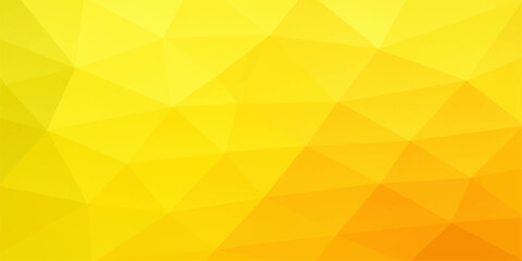 Bright abstract geometric yellow and orange triangle pattern vector background illustration