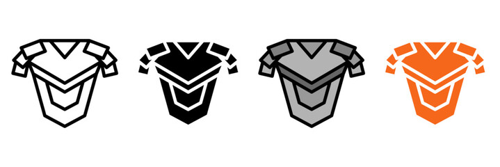 Icon Set Multiple Style Collection. Shield, Lock, Firewall, Safe, Badge, Guard, Fortress, Armor, Umbrella, Hand, Eye, Fingerprint, Lockbox, Vault, Safety Vest, Security Camera, Barrier, Medical Shield