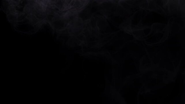 Right-aligned drifting purple smoke on black background with soft animation
