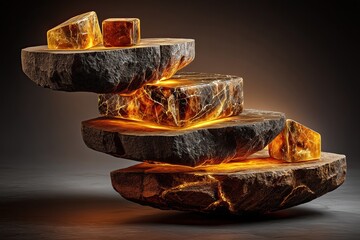 peaceful symbolic illustration for World Day of Social Justice: balanced stone scales on a neutral background, equal weights glowing softly