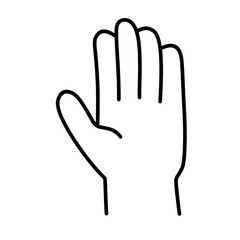 Hand gesture icon vector