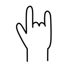 Hand gesture icon vector