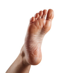 Human Sole With Toes And Ankle with Transparent Background