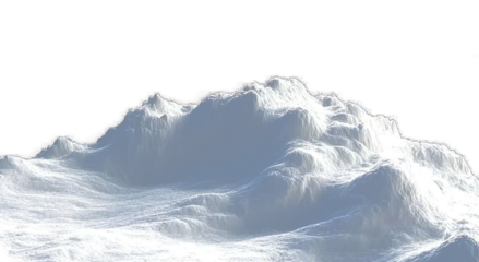 Snow-covered winter field with white hills and empty foreground, designed as a clean vector banner background for holiday invitations and gift promotions.