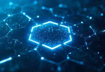 Smart Tech Hexagon Grid Background