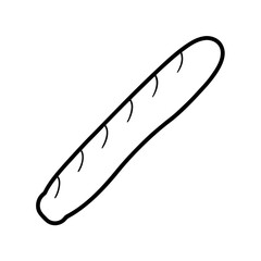 baguette vector clip art for web and graphic design