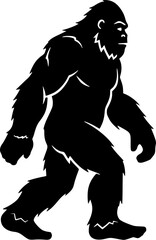 Fototapeta premium Bigfoot silhouette, Bigfoot silhouette, Bigfoot SVG, Bigfoot silhouettes, Yeti Bigfoot, Bigfoot Bundle