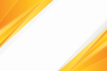 Abstract yellow banner with geometric corner design and white background. Trendy gradient geometric design for presentation, ads, poster, social media