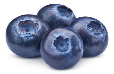 Blueberries isolated on transparent. Tasty blueberry PNG. Fresh ripe blueberry.
