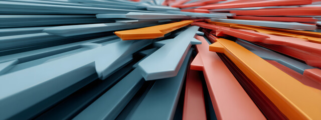 Abstract Logistics Direction Arrows