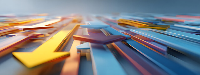 Abstract Logistics Direction Arrows