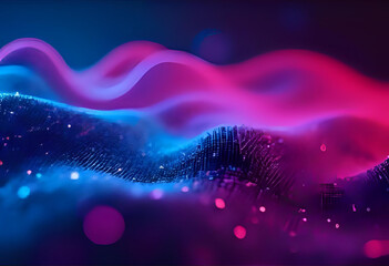 AI Neural Lightscape Background