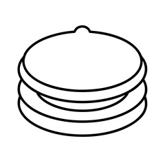 vector clip art pancakes on white background for web and graphic design