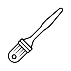 vector clip art paintbrush on white background for web and graphic design
