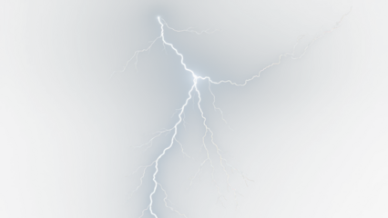 White lightining bolt, Lightning, electric lightning bolt strike, lightning bolt strike isolated on white background