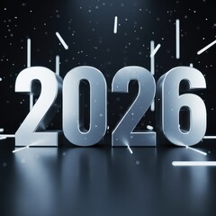 Gleaming 2026 representing the future a new era of possibilities approaching fast