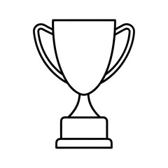 vector clip art trophy on white background for web and graphic design