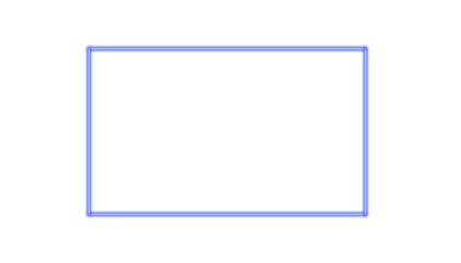 Fototapeta premium Blue Rounded Rectangle Frame Minimal Background