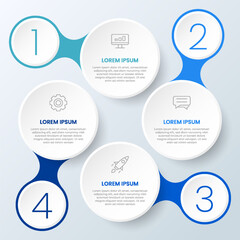 Circle diagram template infographic elements