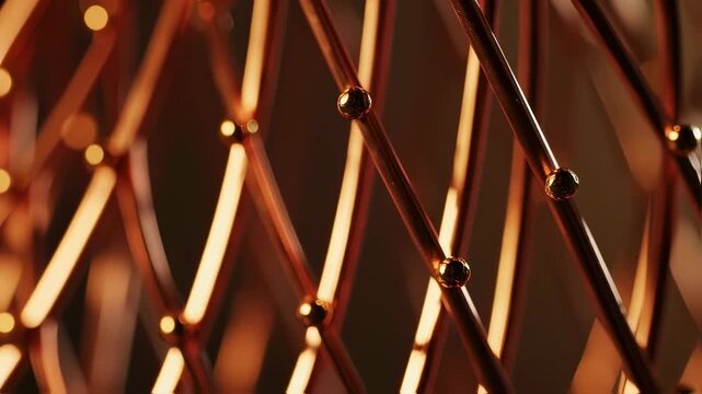 Copper Mobius Lattice Close Side Profile