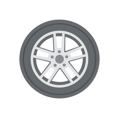 Obraz premium Automotive Car Wheel with Tire and Alloy Rim