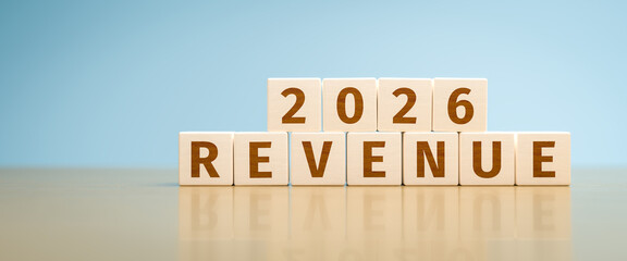 Wooden toy cubes forming the text 