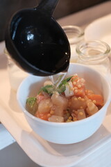 A vibrant bowl of Chirashi Don - Japanese Cuisine