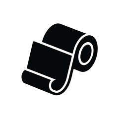 Minimalist Office Paper Roll Icon