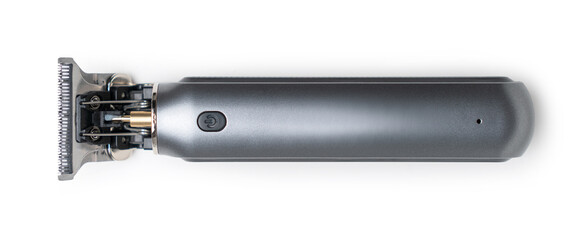 Electric hair clipper on a white isolated background