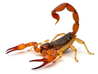Scorpion isolated on white background