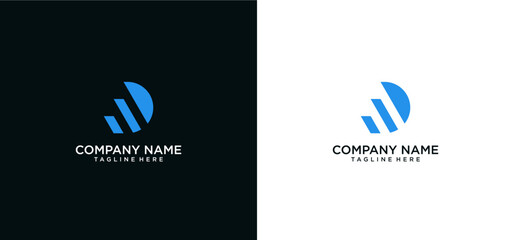 Set of letter d digital logo design. Abstract symbol logo for business technology.