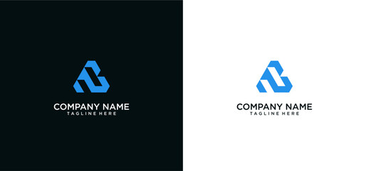 NB Initial Letter Modern Unique Logo for Clothing Brand Fashion Logo 