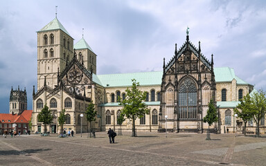 Munster, Germany. Munster Cathedral or St. Paul's Cathedral. The foundation stone for the present cathedral was laid in 1225. The cathedral was consecrated on September 30, 1264.