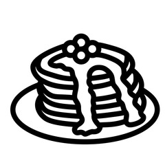 Pancakes with Syrup Icon