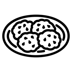 Plate of Cookies Icon