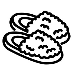 Fuzzy Slippers Icon
