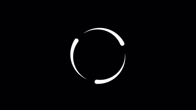 Circular cycle and process icon set video