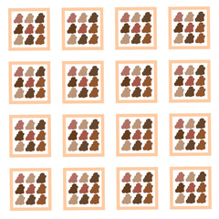 eath tone abstract tile pattern geometric