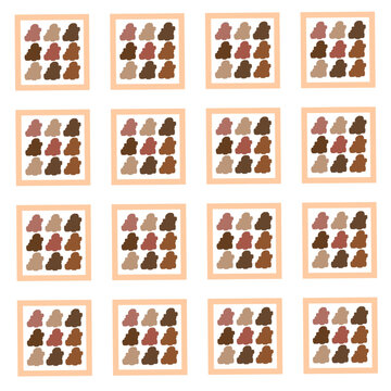 eath tone abstract tile pattern geometric