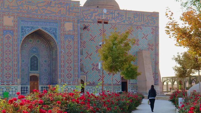 22 October 2025, Mausoleum of Khoja Ahmed Yasawi, Turkestan City, Kazakhstan