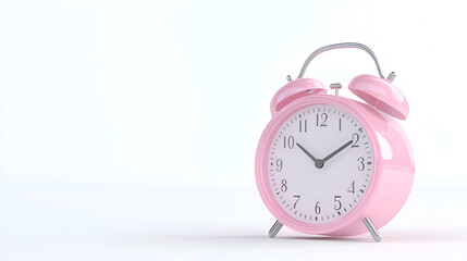 pink alarm clock