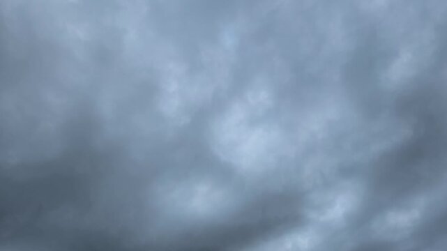 Filming of a rather dark cloudy